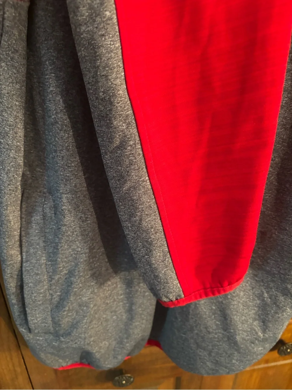 NFL Kansas City Chiefs Gray & Red Quarterzip Pullover